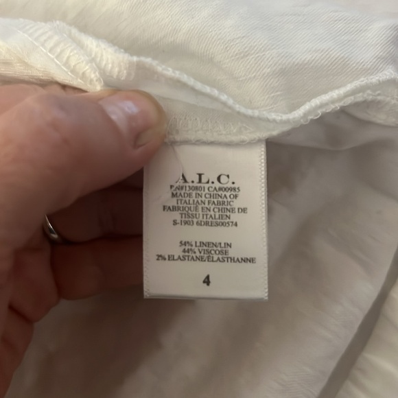 A.L.C. Linen Wrap Dress Women’s 4 Small - Picture 8 of 8